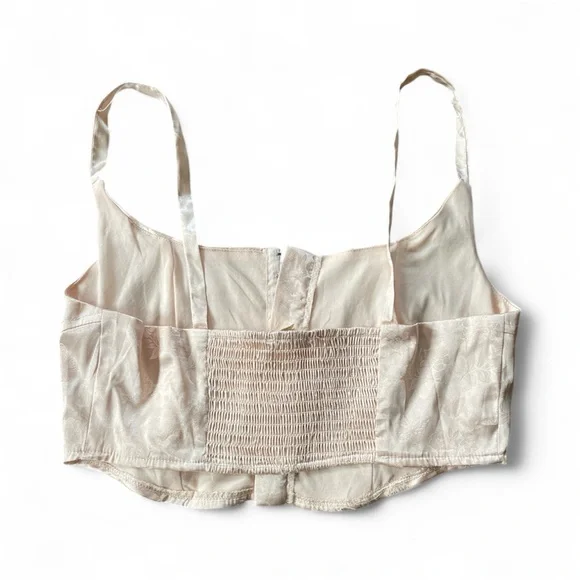 Butterfly/Flower Satin Corset Bustier Camisole Coquette Romantic delicate M - Picture 6 of 7